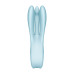 Кліторальний вібратор Satisfyer Threesome 1 Light Blue з трьома гнучкими пальчиками