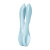 Кліторальний вібратор Satisfyer Threesome 1 Light Blue з трьома гнучкими пальчиками