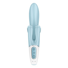 Вібратор-кролик Satisfyer Touch Me Blue, подвійний відросток, 3 потужні мотори