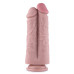 Двойной дилдо для секс-машин Hismith 8.5” Two Cocks One Hole Silicone Dildo