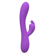 Вібратор-кролик Wooomy Gili-Gili Vibrator with Heat Purple, відросток з вушками, підігрів до 40°С