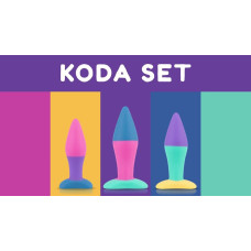 Набір анальних пробок PMV20 Koda – Butt Plug Set, діаметр 2,9 см, 3,9 см, 5 см