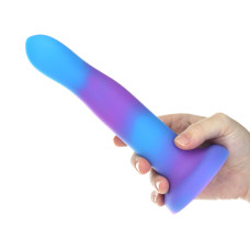 Светящийся в темноте фаллоимитатор ADDICTION Rave 8″ Glow in the Dark Dildo Blue Purple, 20,3 см