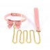 Повідець LOCKINK SEVANDA Love Heart Butterfly Leather Collar Set - Pink