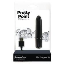 Вибропуля PowerBullet - Pretty Point Rechargeable Bullet Black