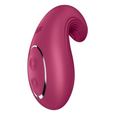 Вибратор Satisfyer Dipping Delight Berry, 2 мотора, гибкий кончик