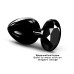 Металева анальна пробка з кристалом Dorcel Diamond Plug Black L