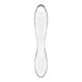 Двосторонній скляний дилдо Satisfyer Dazzling Crystal 1 Transparent, дуже міцний, без стопера