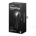 Двосторонній скляний дилдо Satisfyer Dazzling Crystal 1 Black, дуже міцний, без стопера