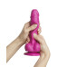 Реалістичний фалоімітатор Strap-On-Me Sliding Skin Realistic Dildo Fuchsia S, ефект рухливої шкіри