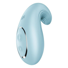 Вібратор Satisfyer Dipping Delight Light Blue, 2 мотори, гнучкий кінчик