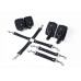 Набор для БДСМ 3 в 1 Feral Feelings BDSM Kit 3 Black, black, наручники, поножи, крестовина