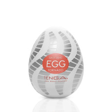 Мастурбатор-яйце Tenga Egg Tornado зі спірально-геометричним рельєфом