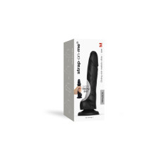 Реалистичный фаллоимитатор Strap-On-Me Sliding Skin Realistic Dildo Black M, эффект подвижной кожи