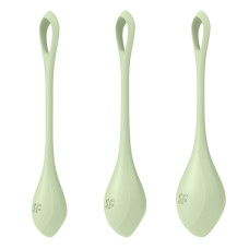 Набір йоні намистин Satisfyer Yoni Power 2 Light Green, диаметр 2-2,5-3см, вес 22-44-73гр