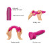 Реалистичный фаллоимитатор Strap-On-Me Sliding Skin Realistic Dildo Fuchsia L, эффект подвижной кожи