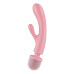 Вібратор-кролик з вібромасажером Satisfyer Triple Lover Pink, 3 мотори