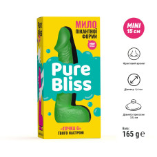 Крафтове мило-член із присоскою Pure Bliss MINI Green, натуральне