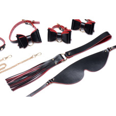 Набір БДСМ з дорожньою сумкою Master Series: Bow — Luxury BDSM Set With Travel Bag, 11 предметів