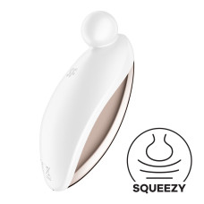 Вібратор для зовнішньої стимуляції Satisfyer Spot On 2 White, дуже потужний, гнучкий відросток