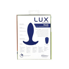 Анальна пробка з пульсацією Lux Active – Throb – 4.5" Anal Pulsating Massager, пульт ДК