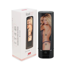 Мастурбатор Kiiroo Onyx + Jessica Drake, 10 стискних кілець, не треба рухати, теледільдоніка