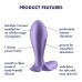 Анальная смарт-пробка с вибрацией Satisfyer Intensity Plug Purple