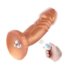 Силіконовий дилдо з вібрацією Hismith Slightly Curved Vibrating Silicone Dildo Monster Series