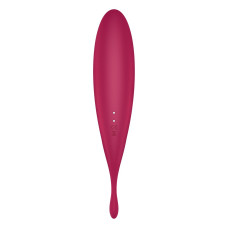 Смарт-вібратор для клітора з вакуумною стимуляцією Satisfyer Twirling Pro+ dark red