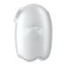 Вакуумный клиторальный стимулятор с вибрацией Satisfyer Glowing Ghost White, светится в темноте