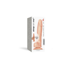 Реалістичний фалоімітатор Strap-On-Me Sliding Skin Realistic Dildo Vanille XL, ефект рухливої шкіри