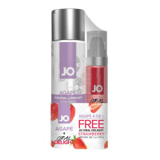 Комплект JO GWP — Agape 120 ml & Oral Delight — Strawberry 30 мл