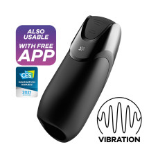 Смарт-мастурбатор з вібрацією Satisfyer Men Vibration+, 2 мотори, 14 режимів, водонепроникний