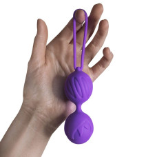 Вагінальні кульки Adrien Lastic Geisha Lastic Balls BIG Violet (L), діаметр 4 см, вага 90 гр