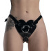 Трусики Сердце для страпона Feral Feelings - Hearts Strap-on Belt Black