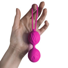 Вагінальні кульки Adrien Lastic Geisha Lastic Balls BIG Magenta (L), діаметр 4 см, вага 90 г