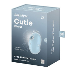 Вакуумний кліторальний стимулятор з вібрацією Satisfyer Cutie Ghost Blue