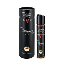 Масажна олія Plaisirs Secrets Creme Brulee (59 мл) з афродизіаками їстівна, подарункове паковання