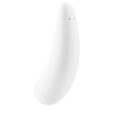 Вакуумный клиторальный стимулятор Satisfyer Curvy 2+ White с управлением через интернет