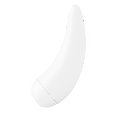 Вакуумный клиторальный стимулятор Satisfyer Curvy 2+ White с управлением через интернет