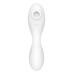 Вакуумный смарт-стимулятор с вибрацией Satisfyer Curvy Trinity 5 (White), управление со смартфона