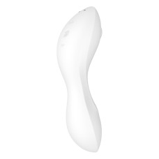 Вакуумный смарт-стимулятор с вибрацией Satisfyer Curvy Trinity 5 (White), управление со смартфона