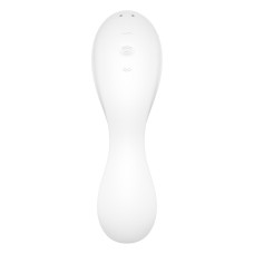 Вакуумный смарт-стимулятор с вибрацией Satisfyer Curvy Trinity 5 (White), управление со смартфона