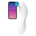 Вакуумный смарт-стимулятор с вибрацией Satisfyer Curvy Trinity 5 (White), управление со смартфона