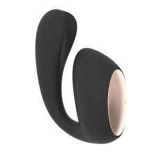 Смарт-вібратор LELO Ida Wave Black, вагінально-кліторальний, технологія WaveMotion, 2 мотори