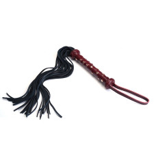 Флогер Liebe Seele Wine Red Studded Flogger, натуральна шкіра