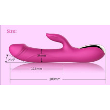 Вібратор-пульсатор Leten Automatical Thrusting Vibrator з підігрівом, що перезаряджається, 10 режимі