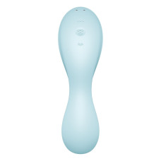 Вакуумний смарт-стимулятор із вібрацією Satisfyer Curvy Trinity 5 (Blue), керування зі смартфона