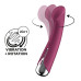 Вибратор с ротацией Satisfyer Spinning G-Spot 1 Red, плоская площадка для стимуляции точки G