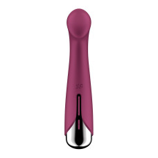 Вибратор с ротацией Satisfyer Spinning G-Spot 1 Red, плоская площадка для стимуляции точки G